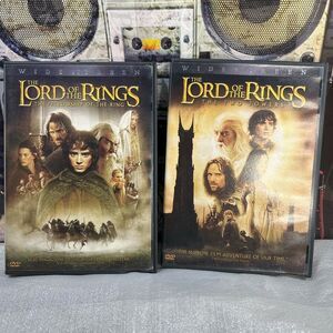 Lord of the Rings Movies DVDs LOT of 2